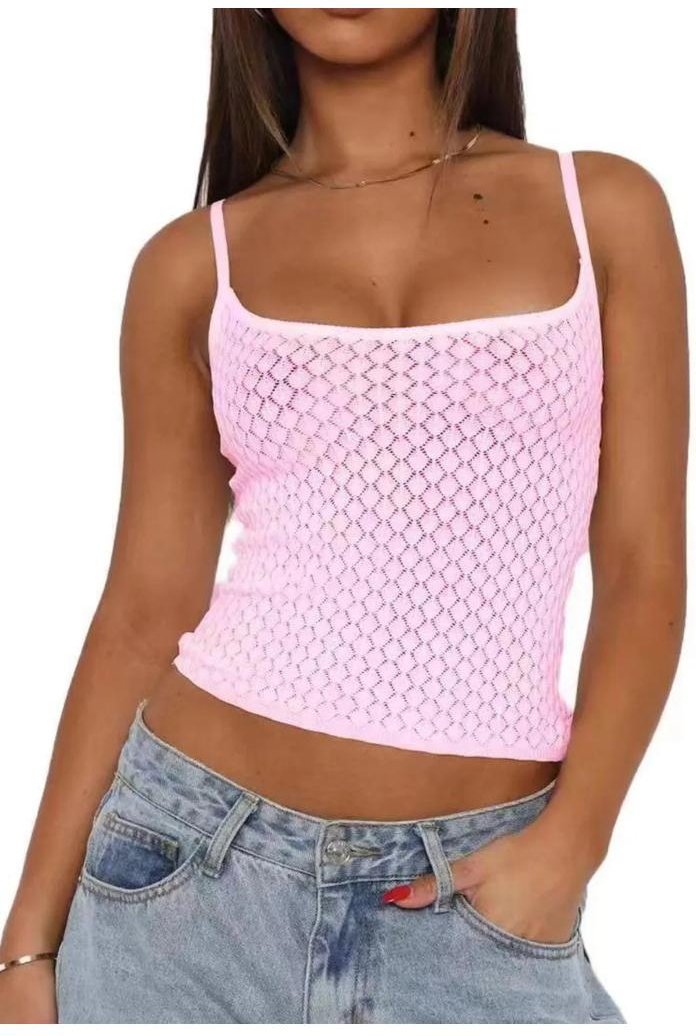 Thumbnail - Damen Spitze Quadrat-Ausschnitt Cami