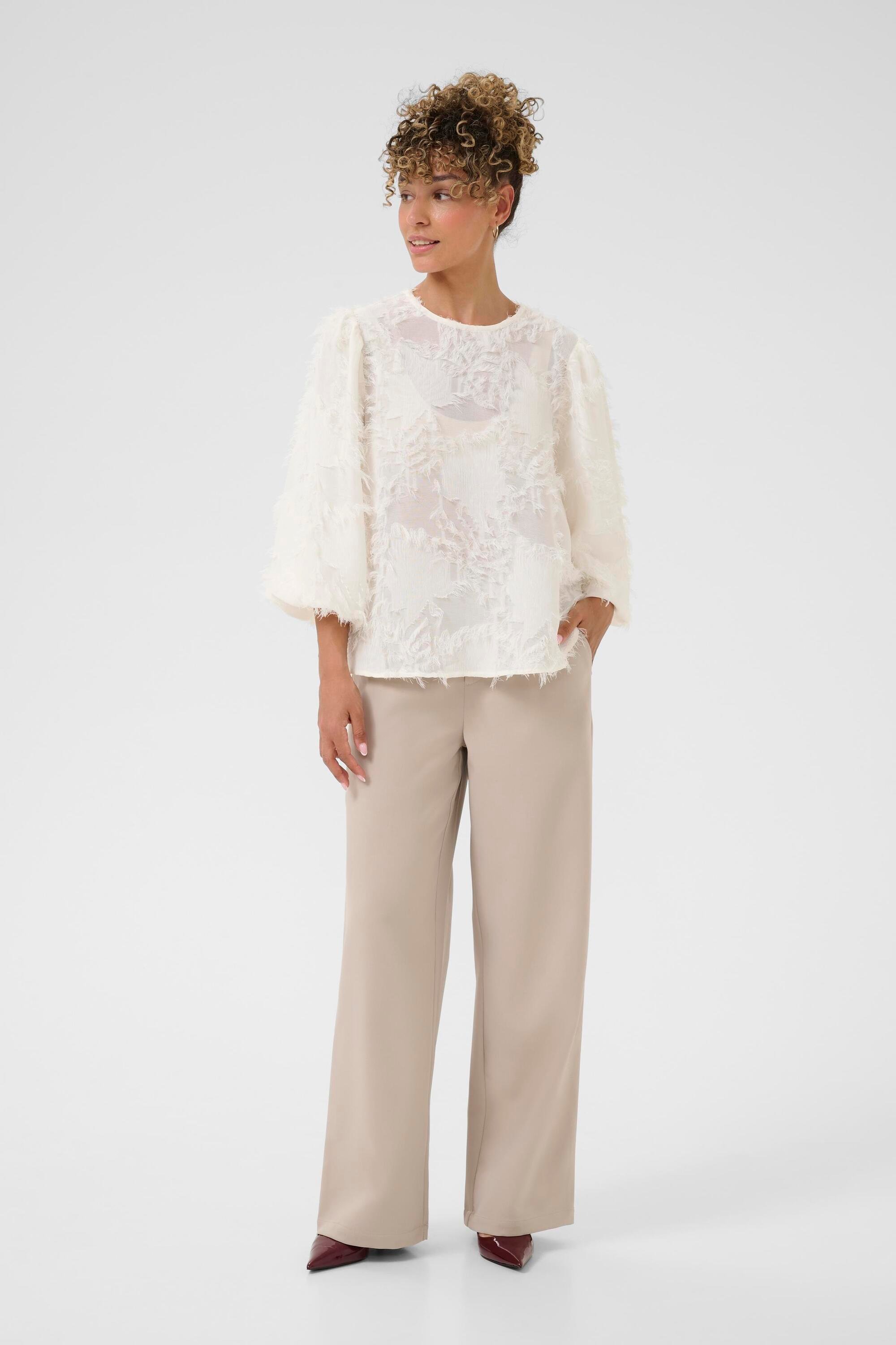 Kurzarm-Bluse CRFreja Regular fit white