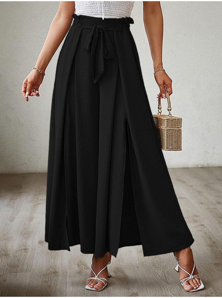 Thumbnail - Damen Bindeband Schlitz weite Hose