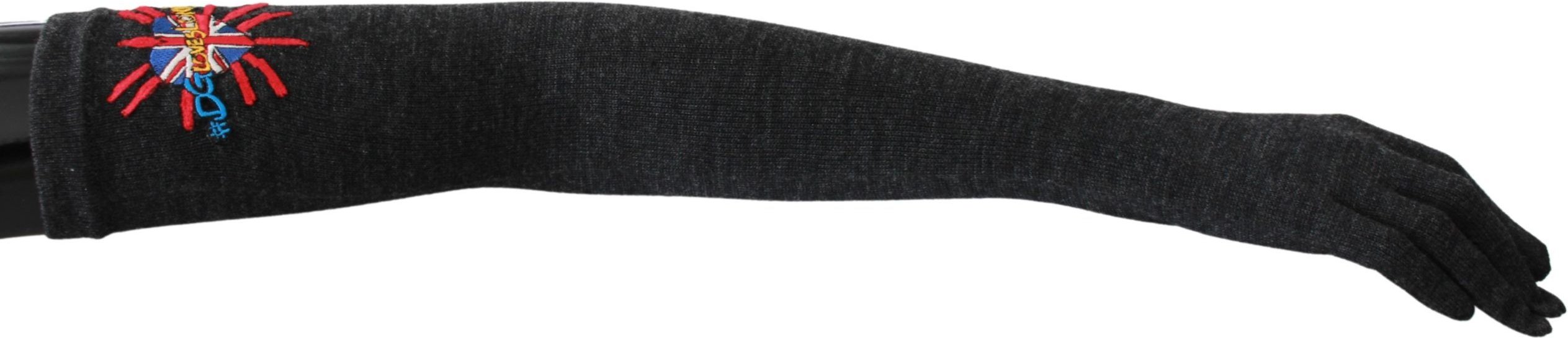 Dolce & Gabbana Elegante Wollhandschuhe für Damen in Ellbogenlänge