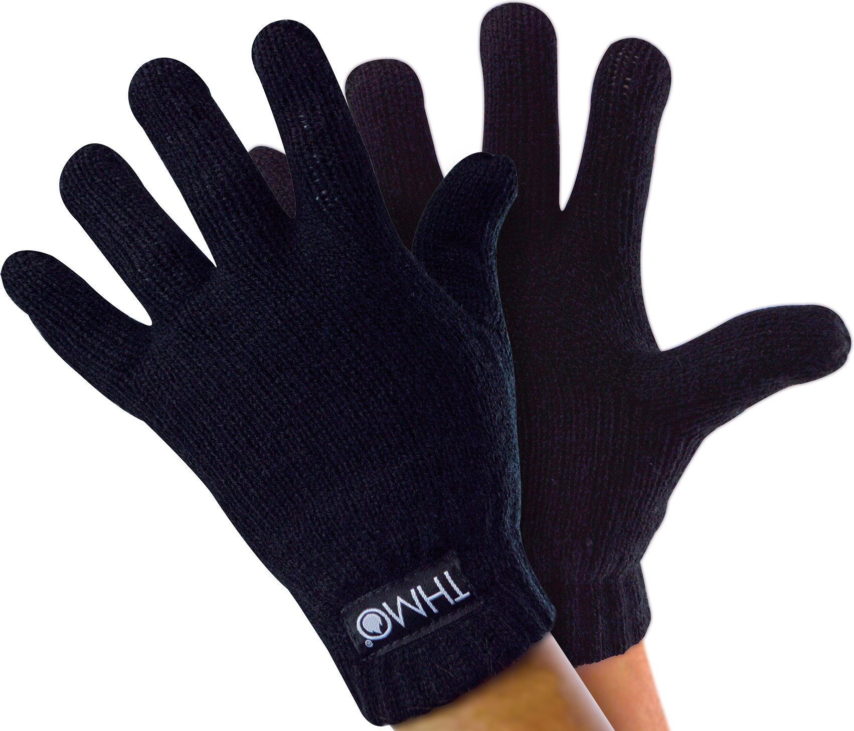 Thinsulate-Kinderhandschuhe für den Winter | THMO | Jungen & Mädchen gestrickte Thermo-Vollfingerhandschuhe für Kinder -...