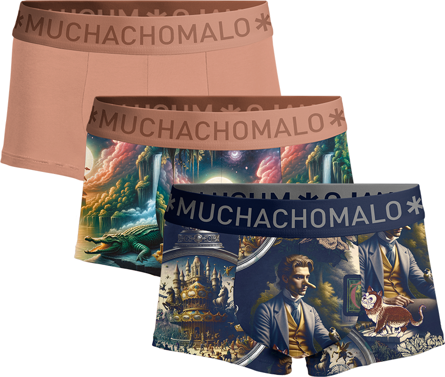Muchachomalo Herren Boxer Shorts - 3er Pack - Herren Unterwäsche