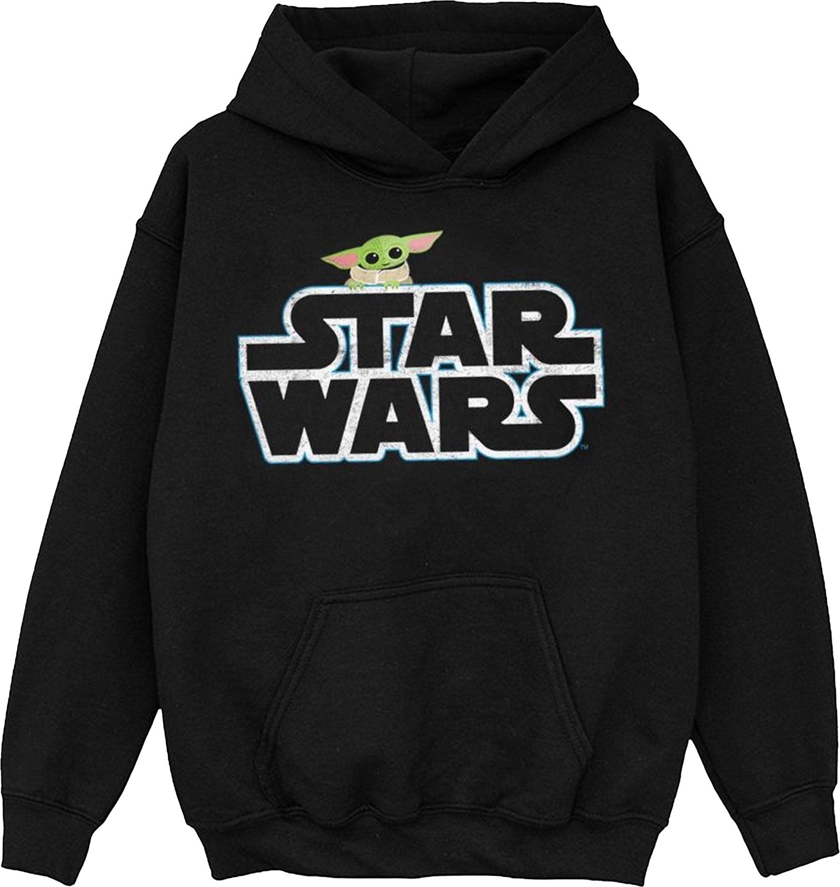 Star Wars - "The Mandalorian The Child" Kapuzenpullover für Mädchen (Schwarz)