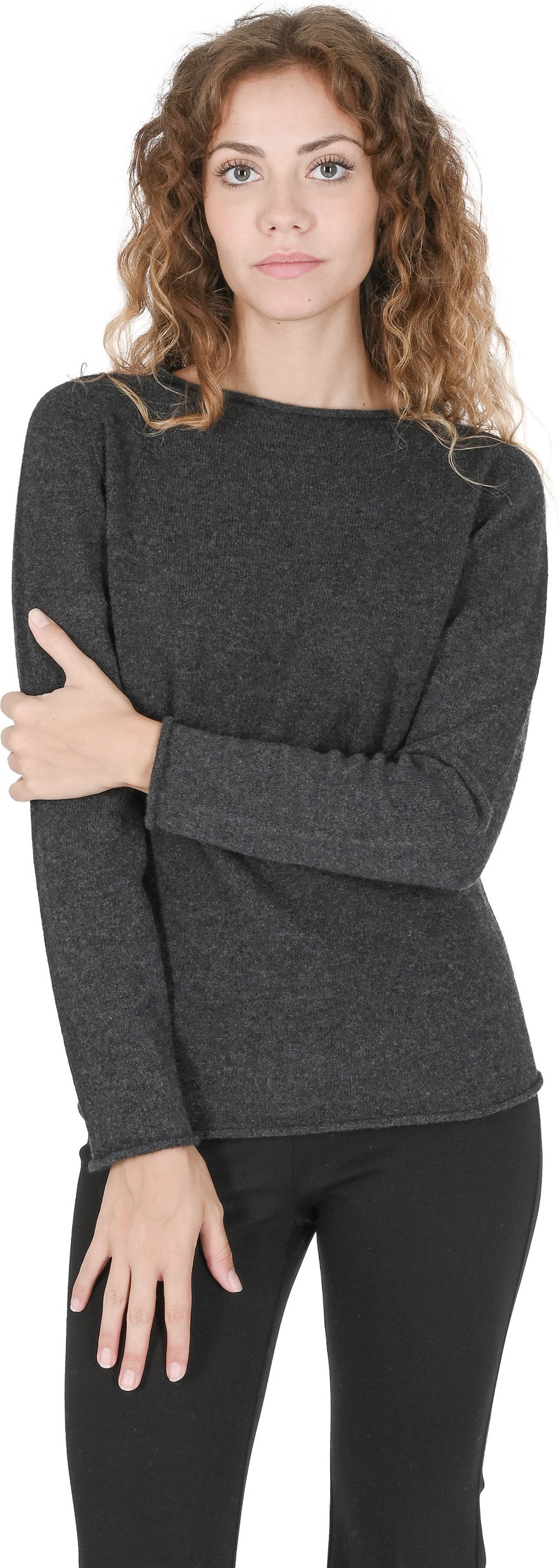 Thumbnail - Crown of Edinburgh Kaschmir Klassischer Kaschmirpullover fur Damen