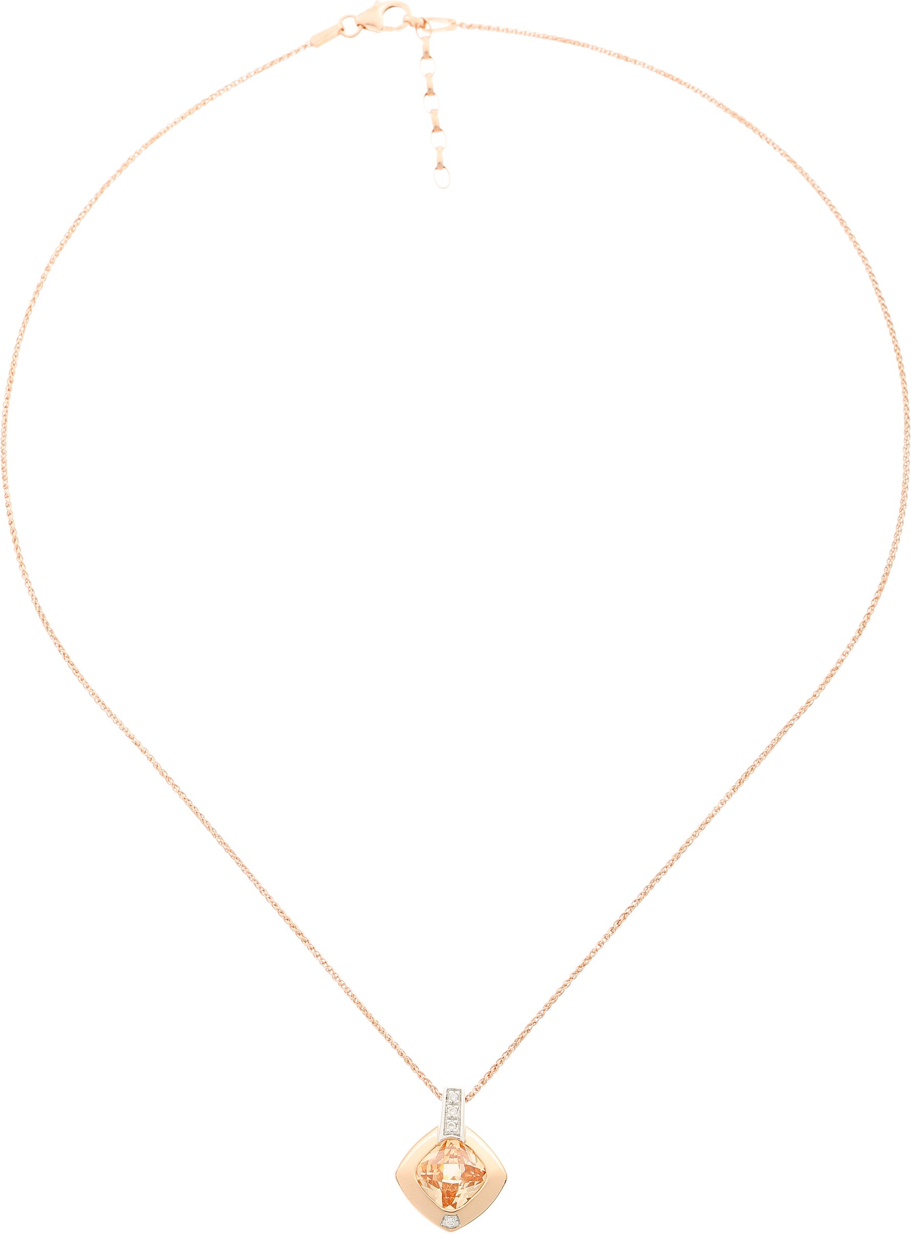 Orphelia 'Athena' Damenkette mit Anhänger aus 925er Sterlingsilber, Silber/Rosé, ZH-7113