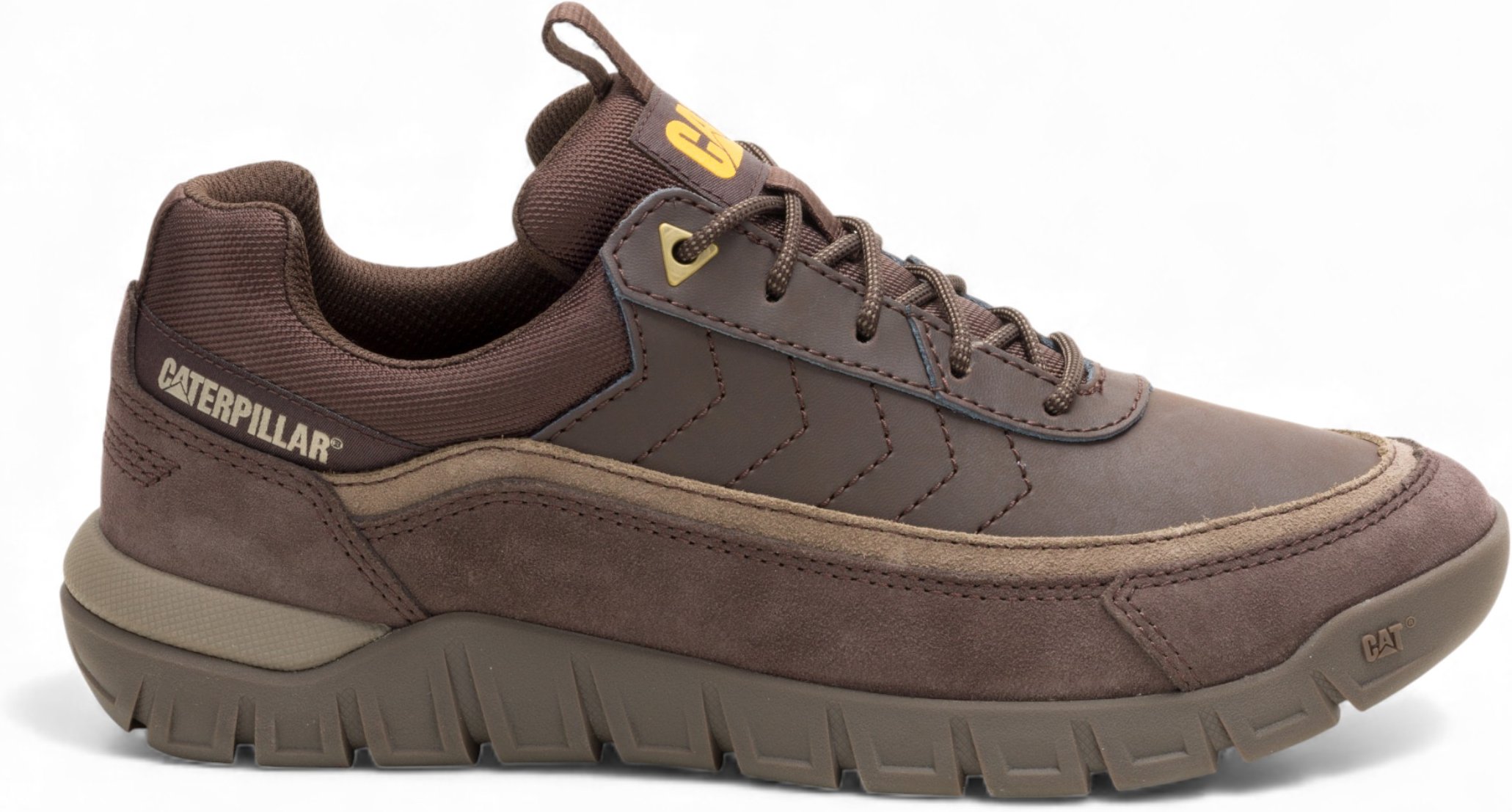 CAT Caterpillar Herren-Wanderschuhe aus braunem Leder - Versage Lo