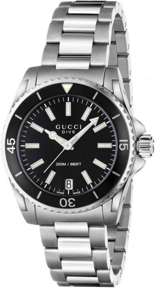 Gucci YA136403 Dive Schwarzes Zifferblatt Damenuhr