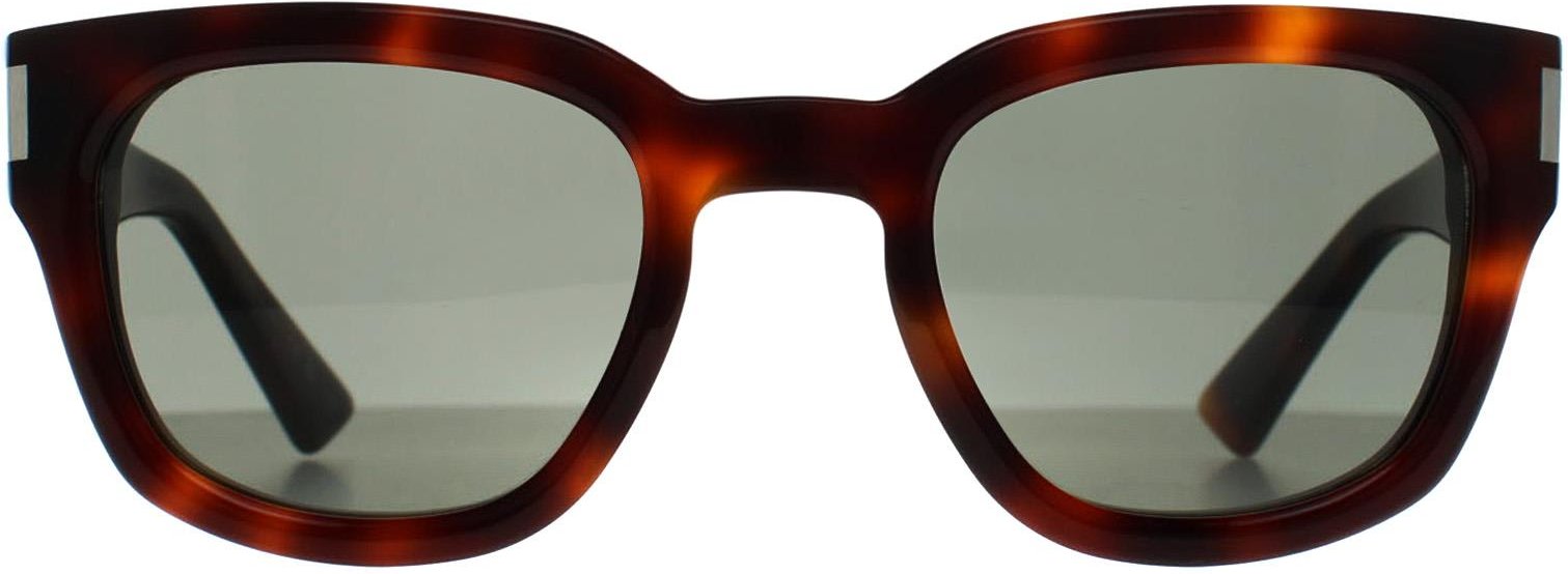 Saint Laurent Quadratisch Unisex Havanna Grau SL 838