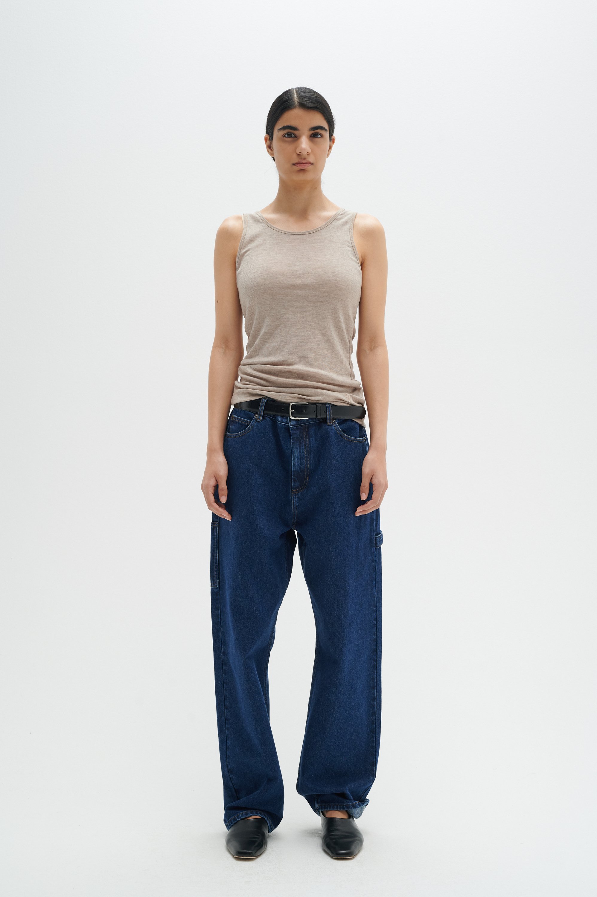 Jerseytop Slim fit Oatmeal Melange