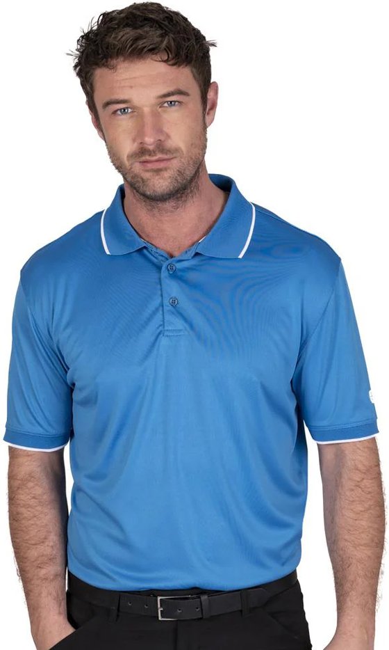 Thumbnail - Island Green - Poloshirt für Herren (Himmelsblau)