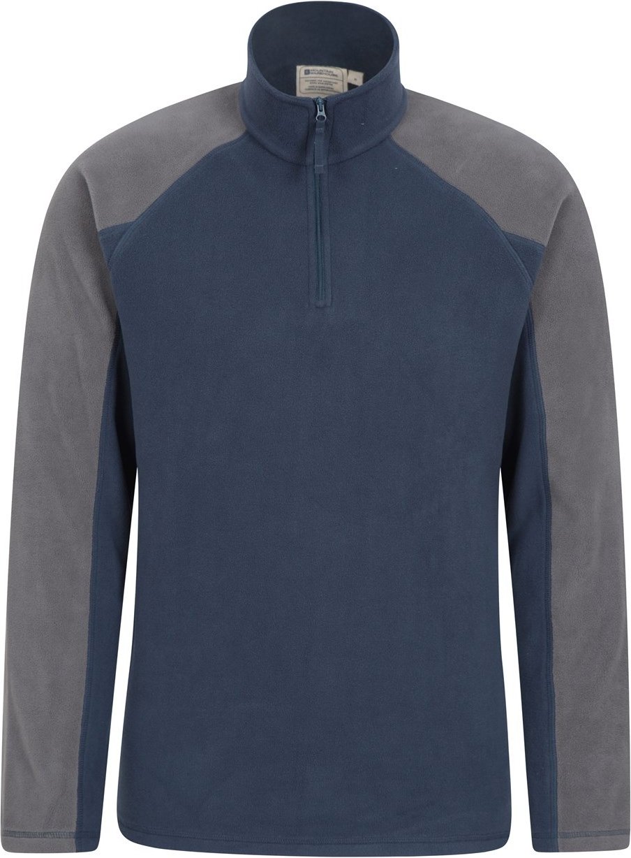 Mountain Warehouse Herren Ashbourne II Half Zip Fleece Top (dunkelblau)
