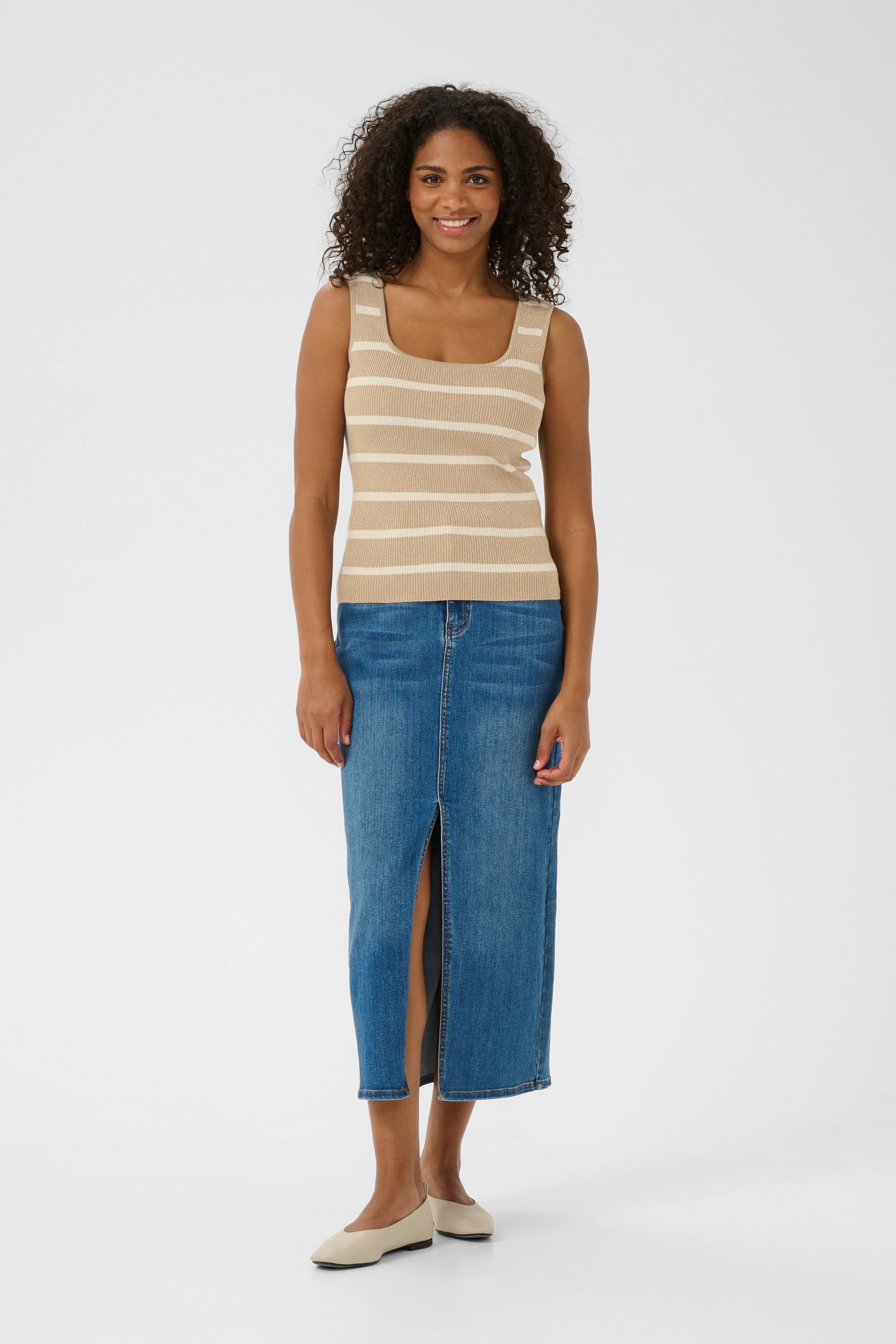 Strickpullover Slim fit cream