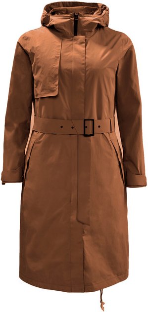 Jack Wolfskin Tech Lab Damen Brauner Trenchcoat