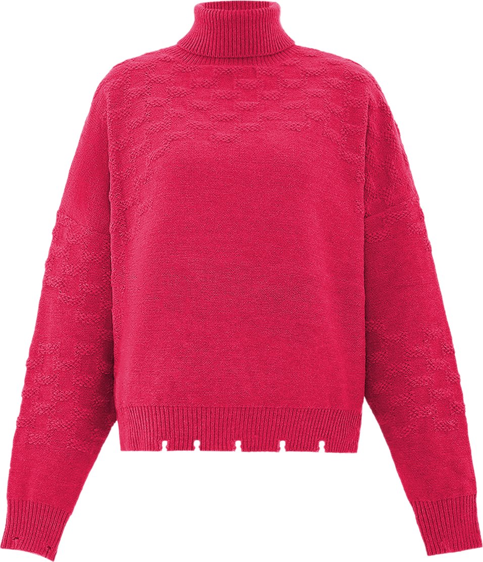Faina Rollkragenpullover Damen Rosa
