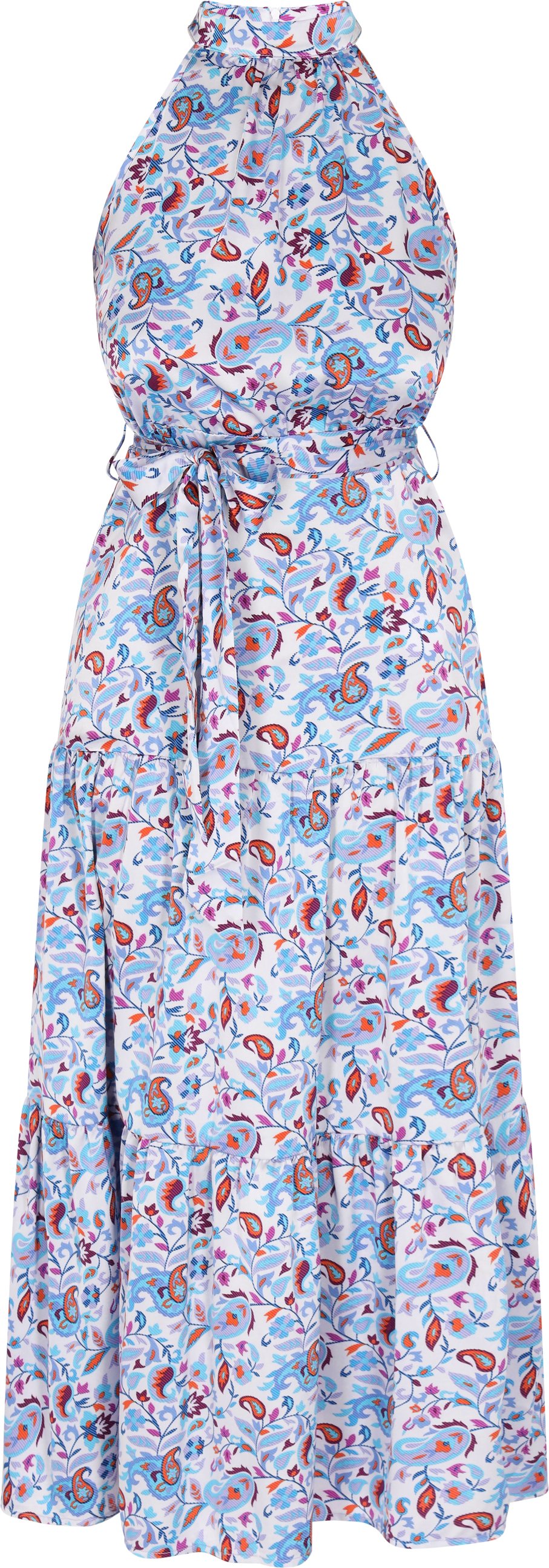 IZIA Kleid Frauen blau mehrfarbig