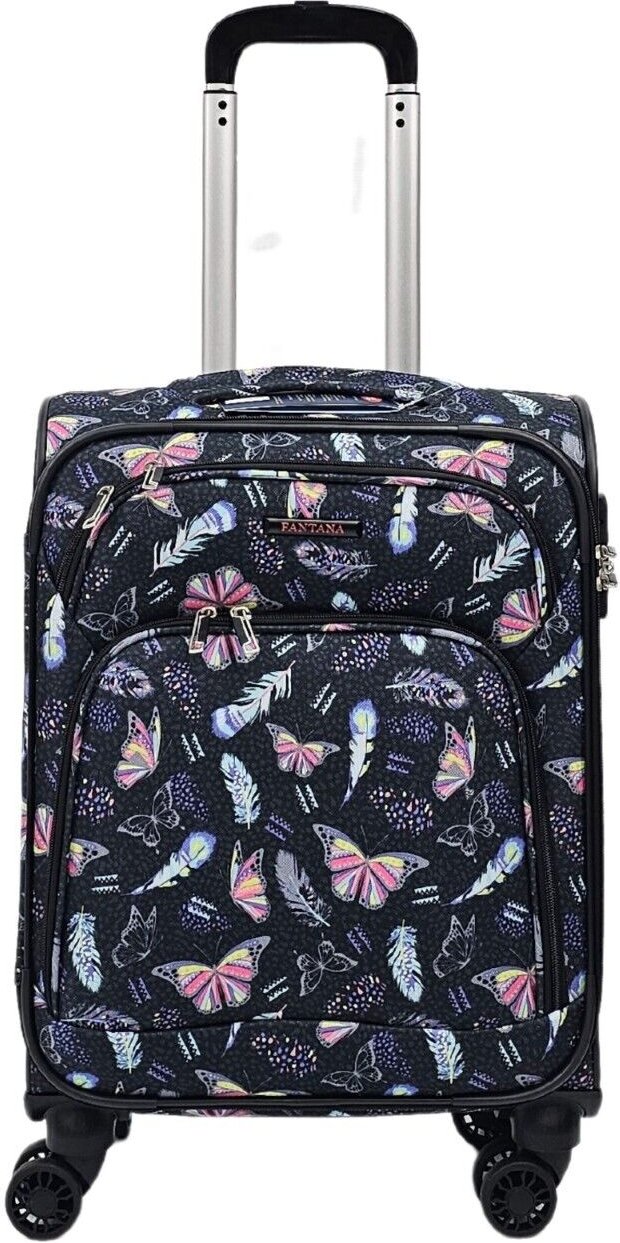 Leichte Koffer 8 Rad Gepäck Schmetterling Reise weiche Taschen