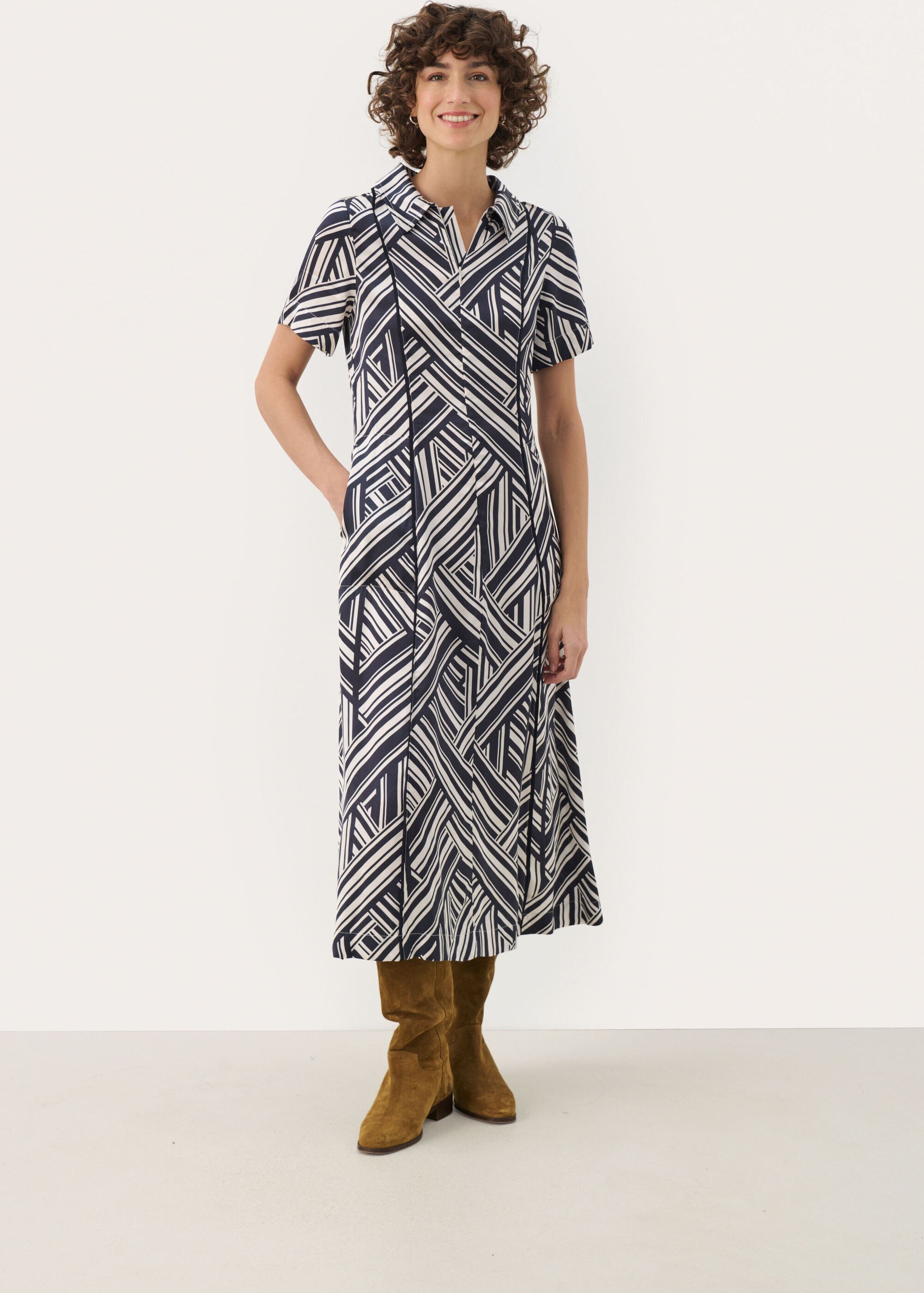 Thumbnail - Kleid Feminine Form blue multi