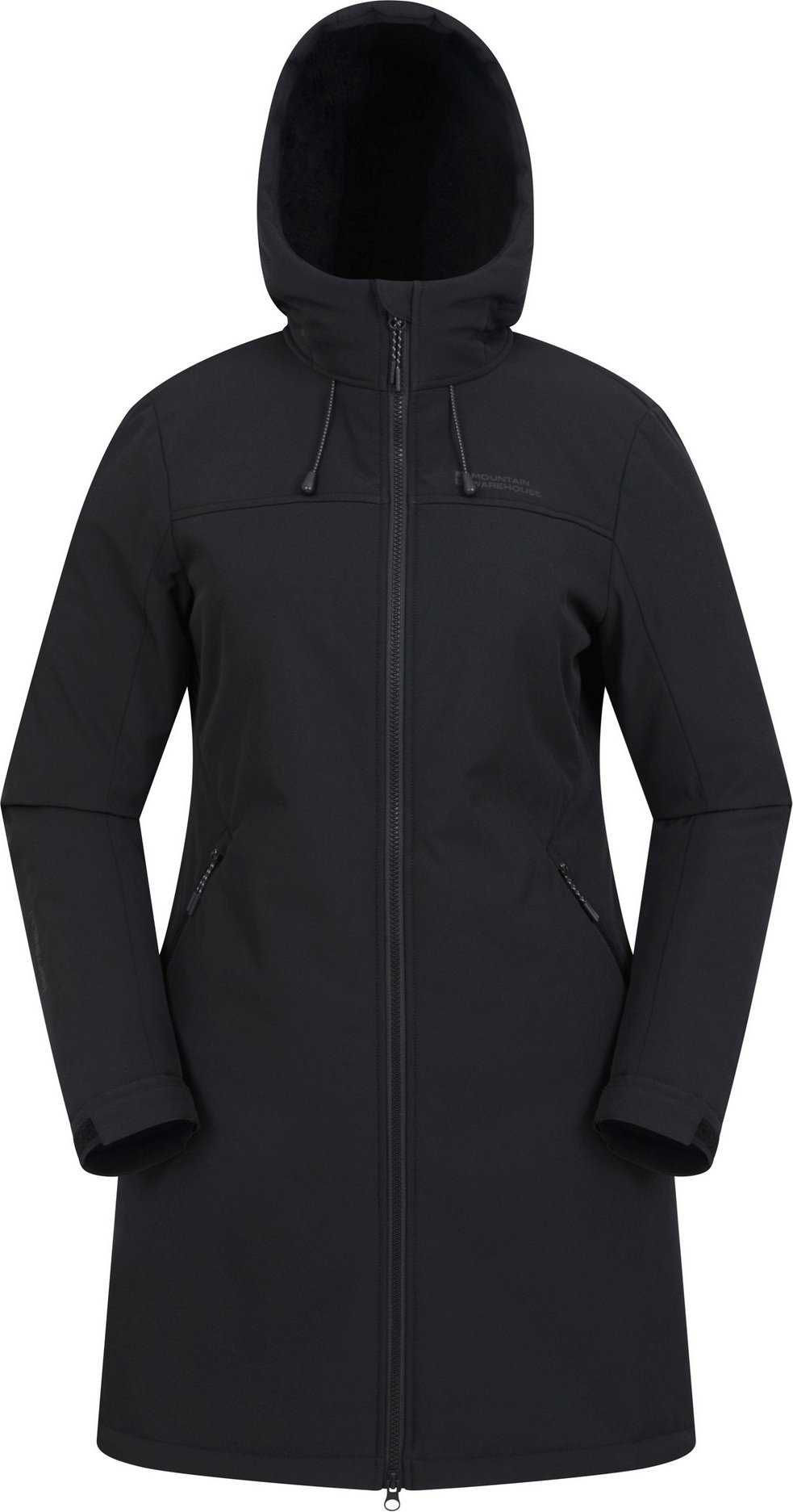 Mountain Warehouse Damen Fern Longline Softshelljacke (Schwarz)