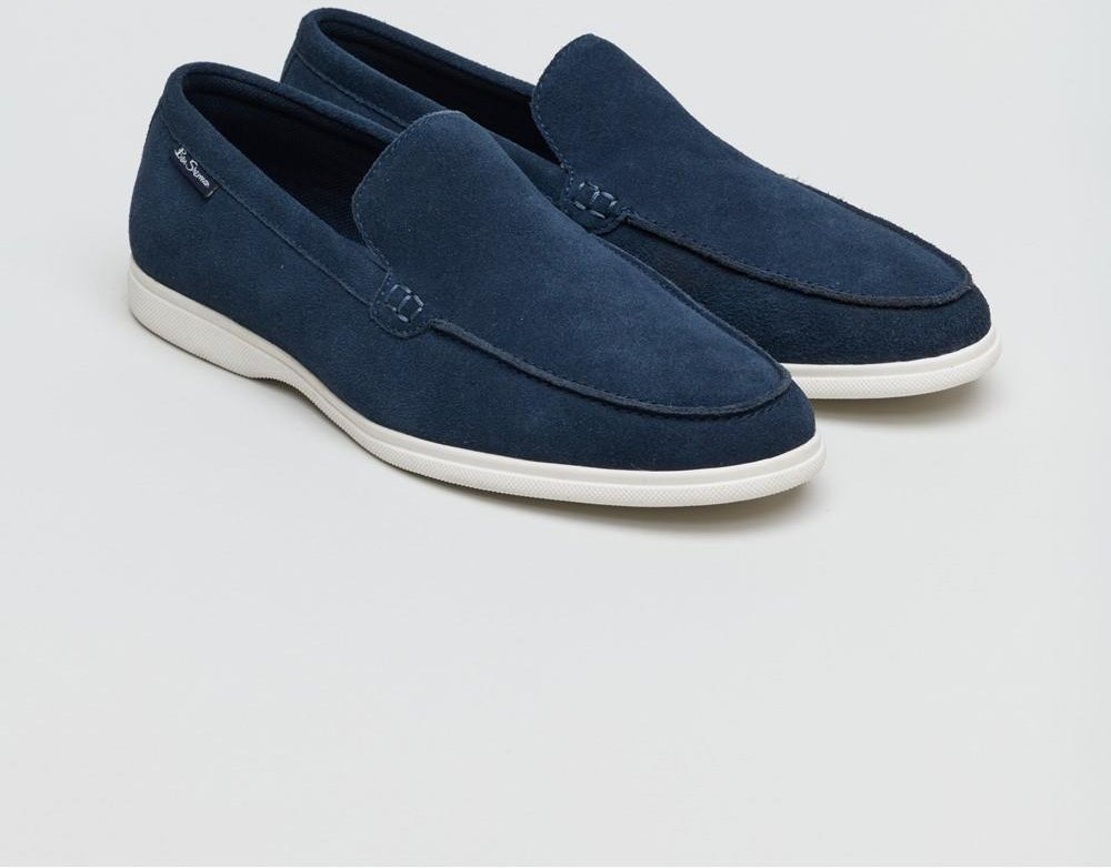 Ben Sherman Amarillo Herren Wildleder Mokassins In Blau