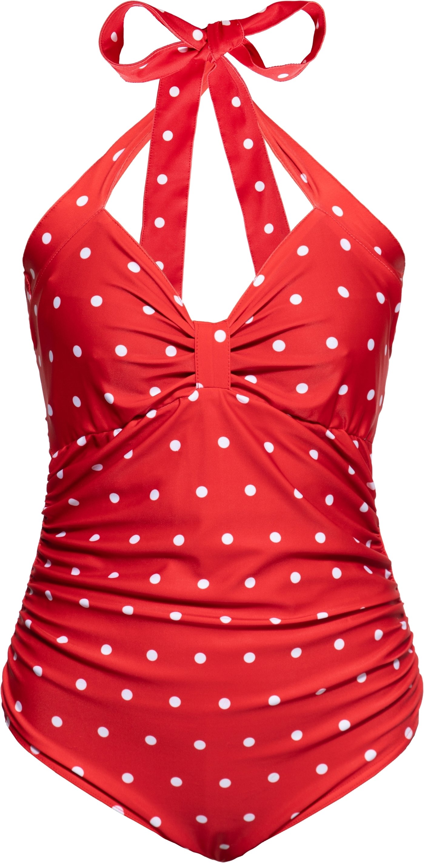 Queen Kerosin Damen Swimsuit Dotted rot