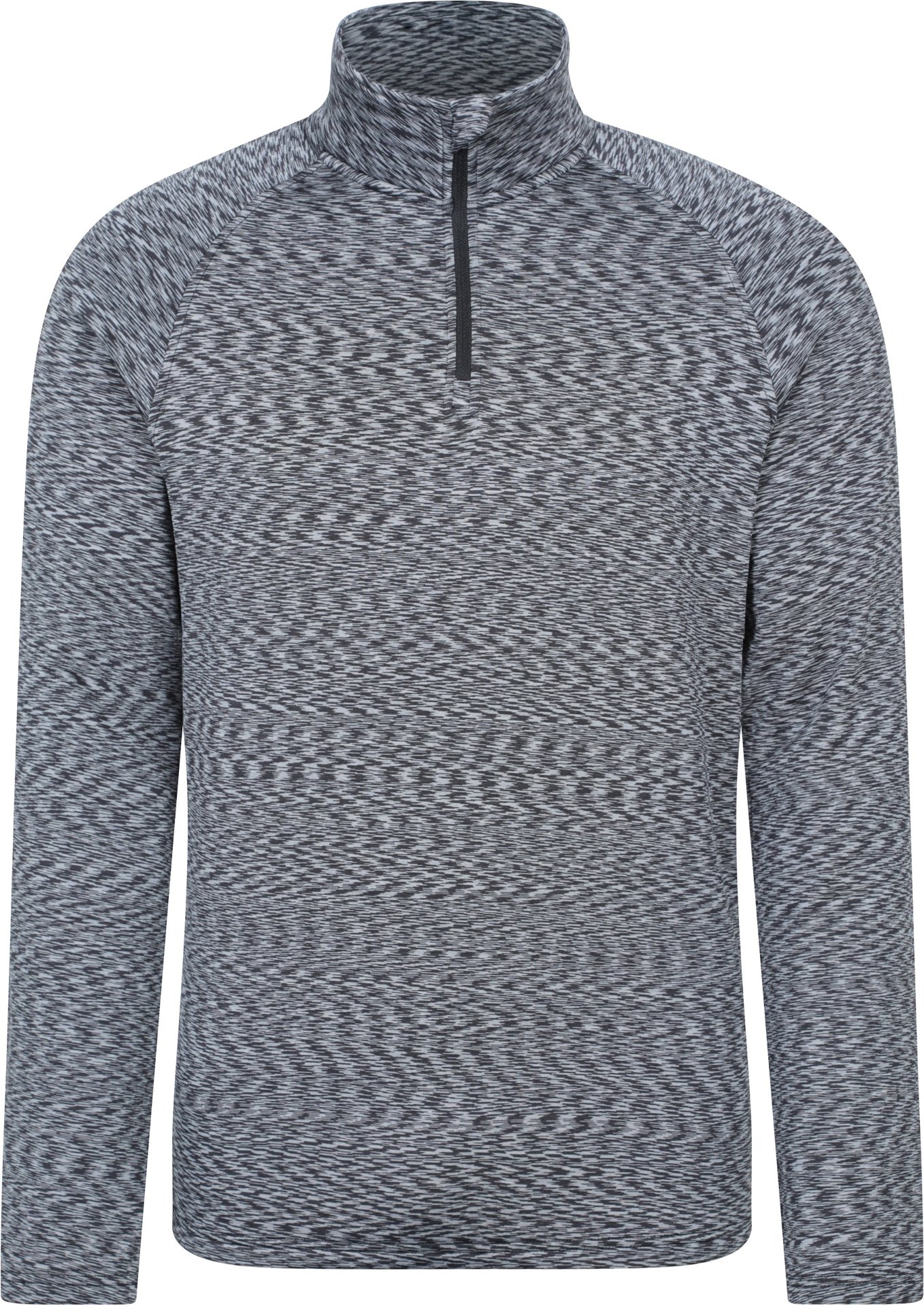 Thumbnail - Mountain Warehouse - "Power" Midlayer mit kurzem Reißverschluss für Herren (Schwarz)