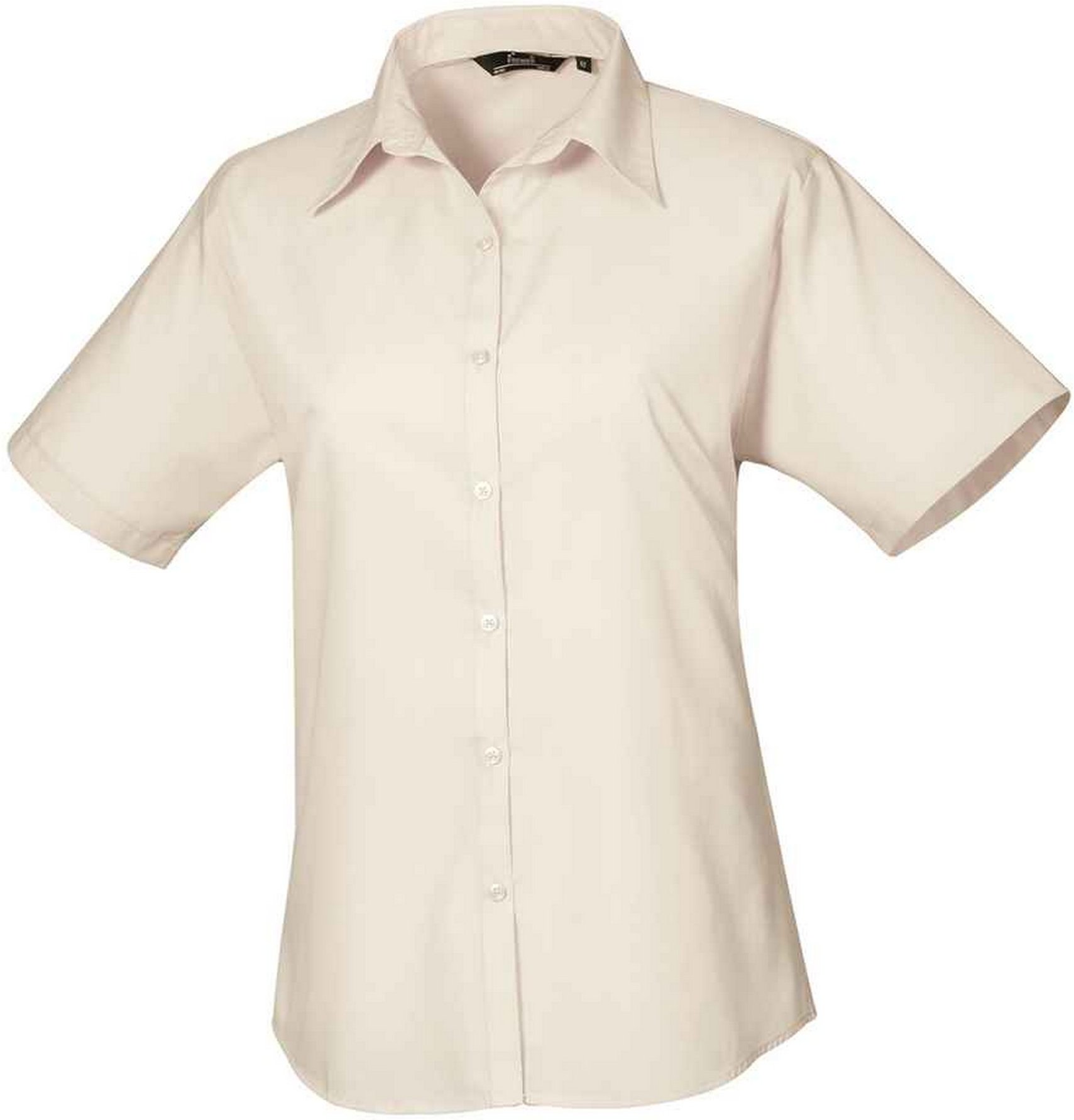 Premier - Bluse für Damen kurzärmlig (Natürlich)