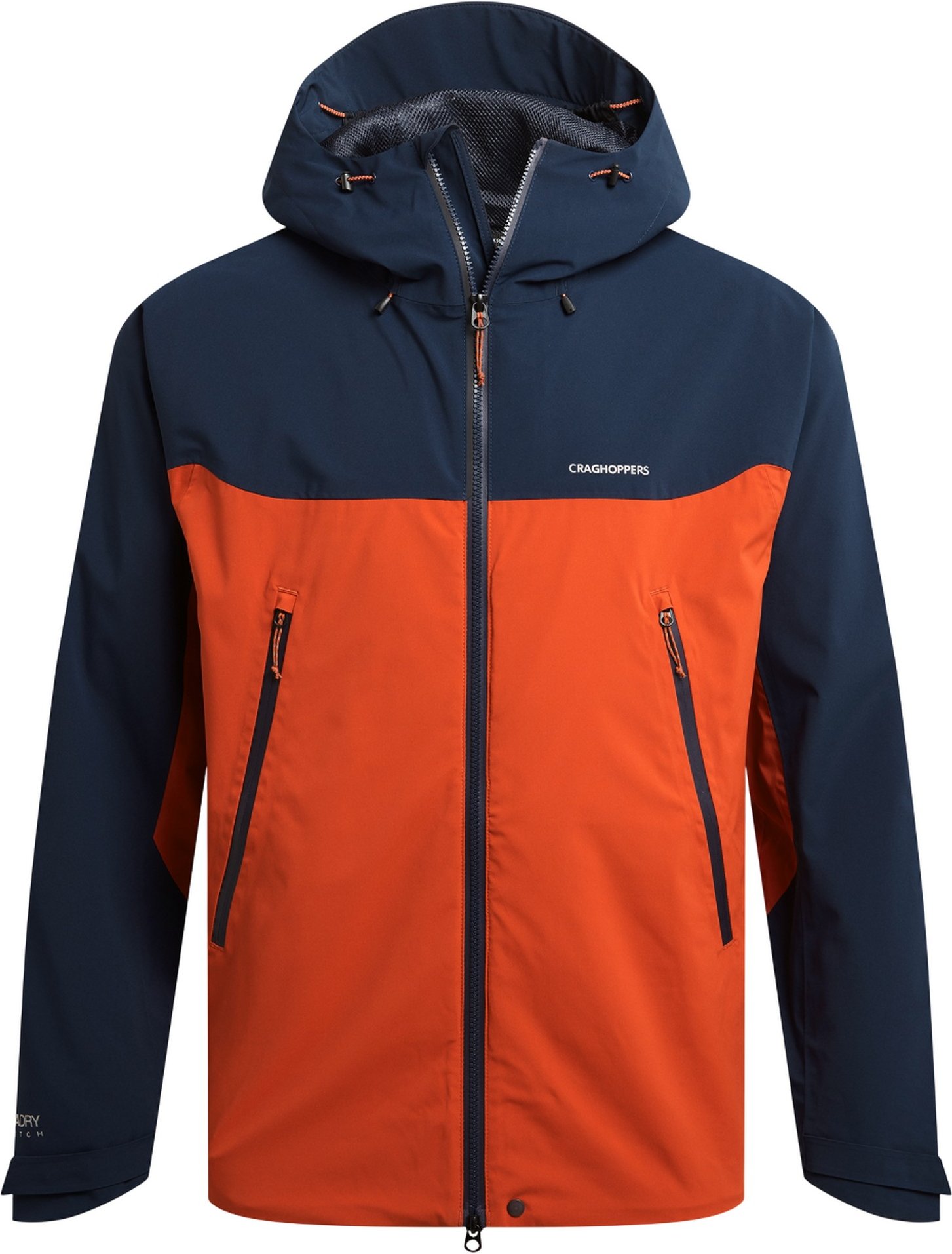 Craghoppers - "Diggory" Jacke, wasserfest für Herren (Marineblau/Karneol Orange)