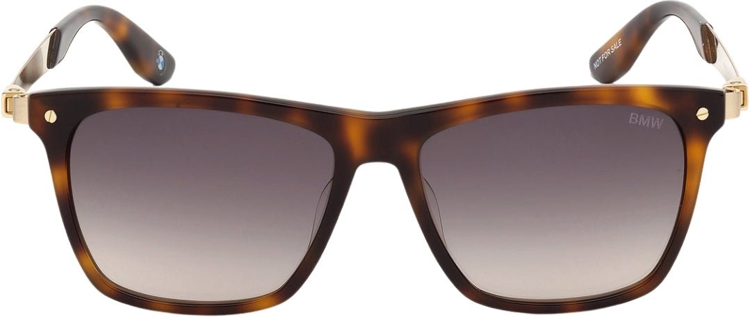 BMW Sonnenbrille mit Rahmen in Havana-Blond mit Farbverlauf und getönten Gläsern