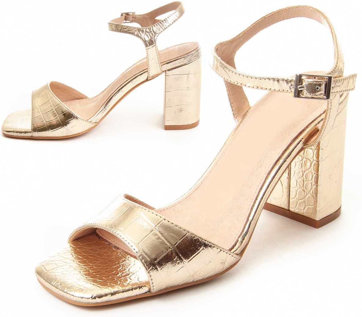 Montevita Absatzsandale Sanndal in Gold