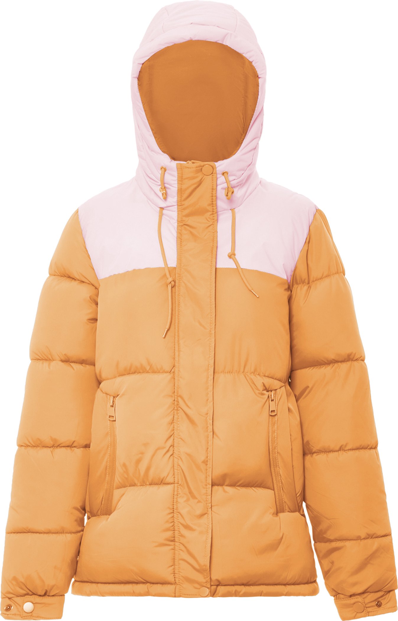 Mymo Wattierte Steppjacke Damen Aprikose Süßes Pink