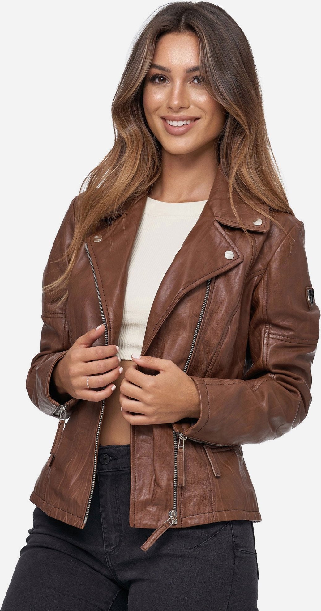 Tazzio Damen Lederjacke