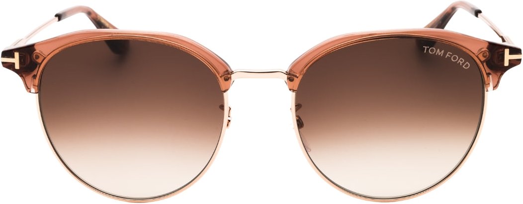 Tom Ford - Glänzende Hellbraune Sonnenbrille