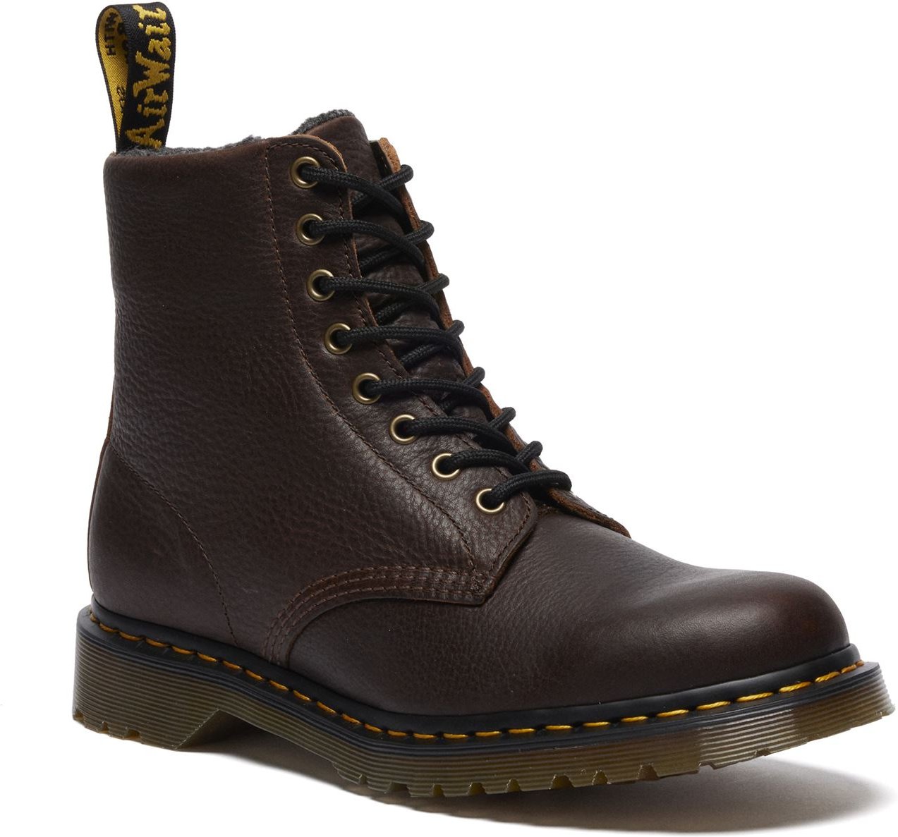 Dr. Martens 1460 Pascal Warm Lined 8 Eye Lederbraune Stiefel