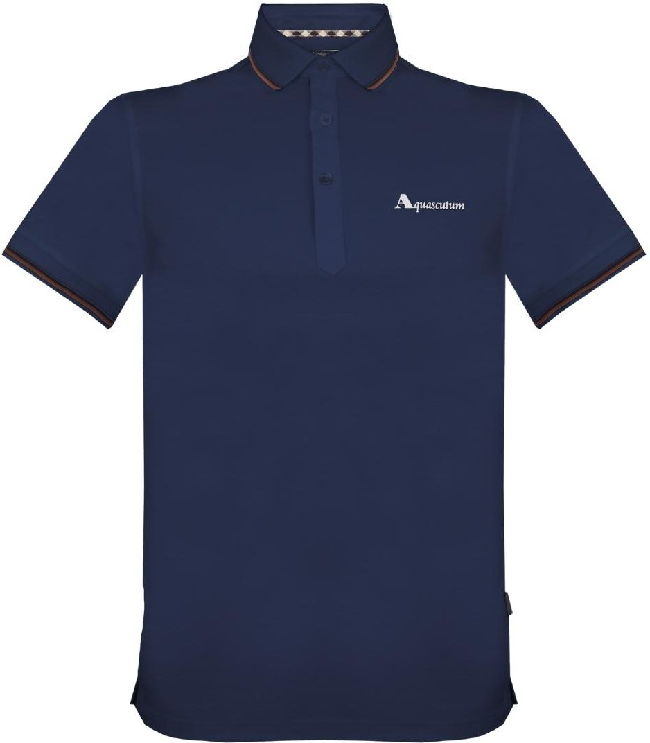 Aquascutum Markenlogo Navy Poloshirt