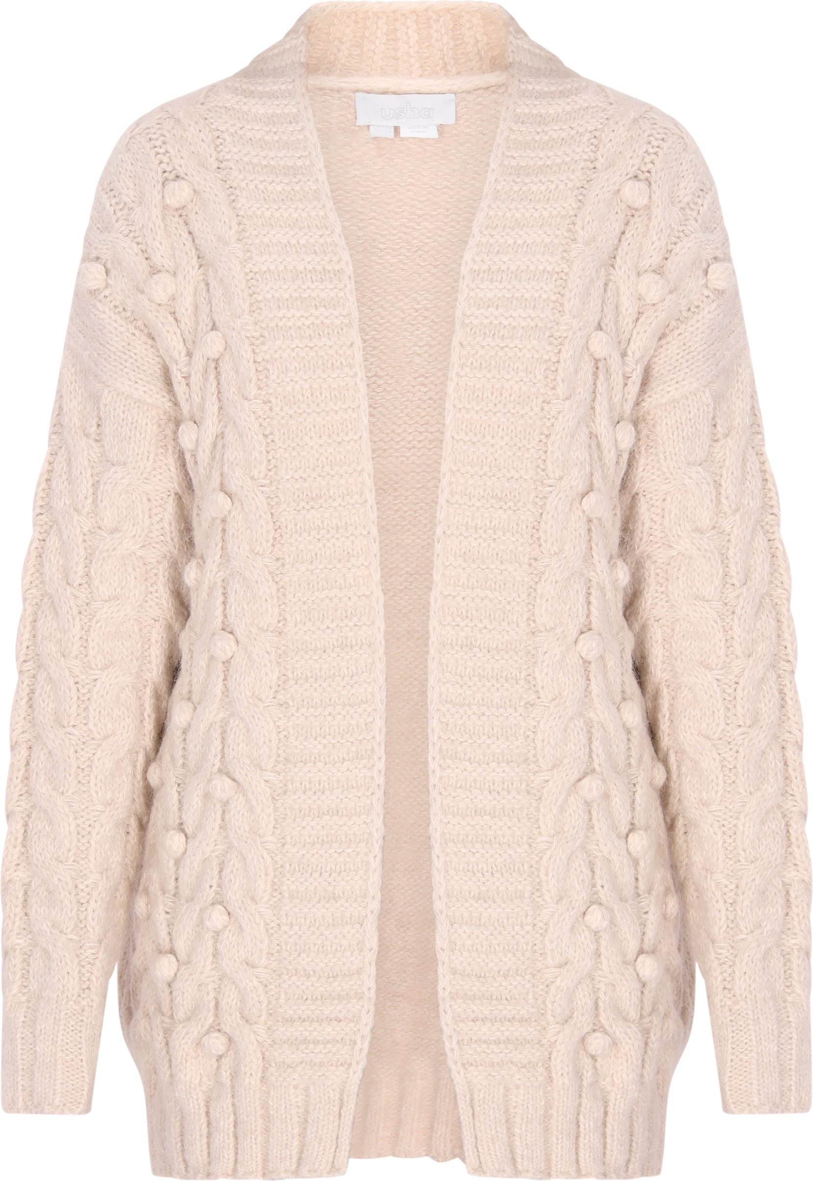 usha Strickjacke Damen Creme Melange