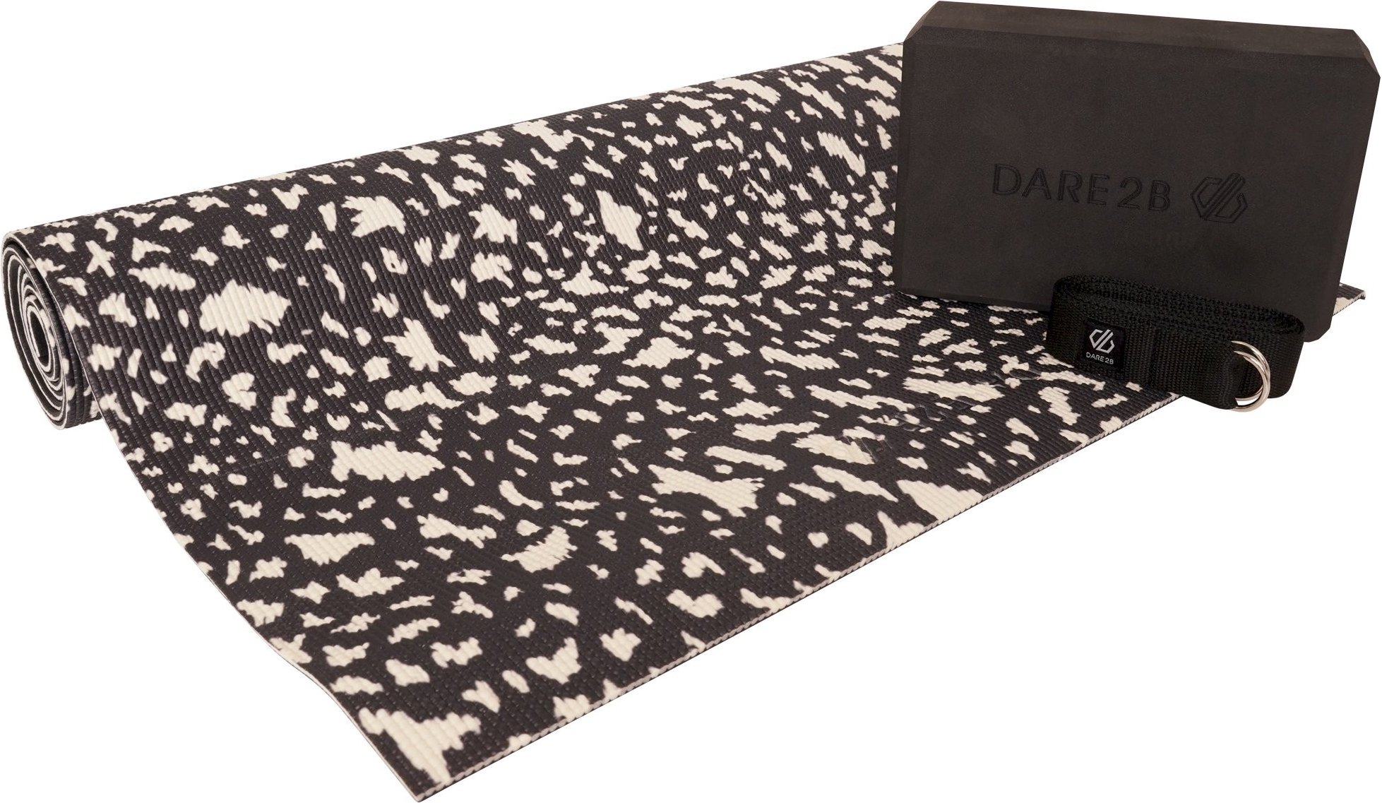 Dare 2B - Yogamatte, Set (Schwarz/Weiß)