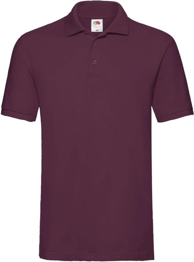 Fruit of the Loom - "Premium" Poloshirt für Herren (Burgunderrot)