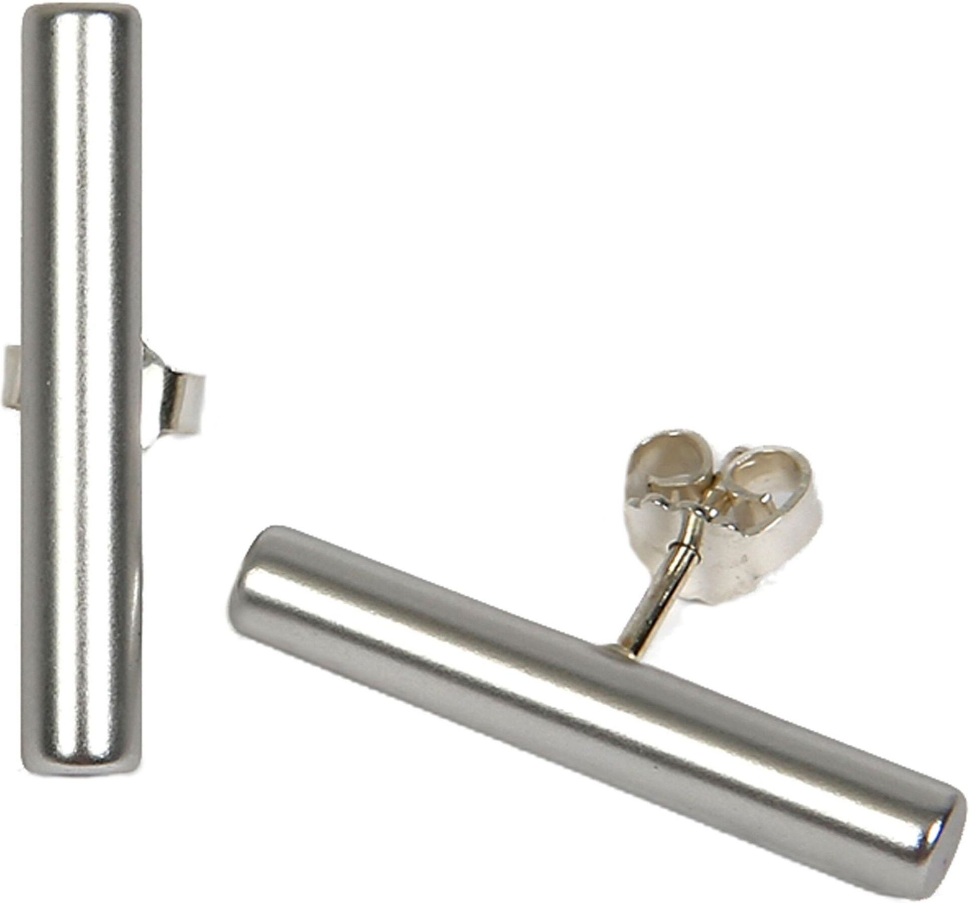 DeMarie Ohrringe eloxiertes Aluminium silberfarben