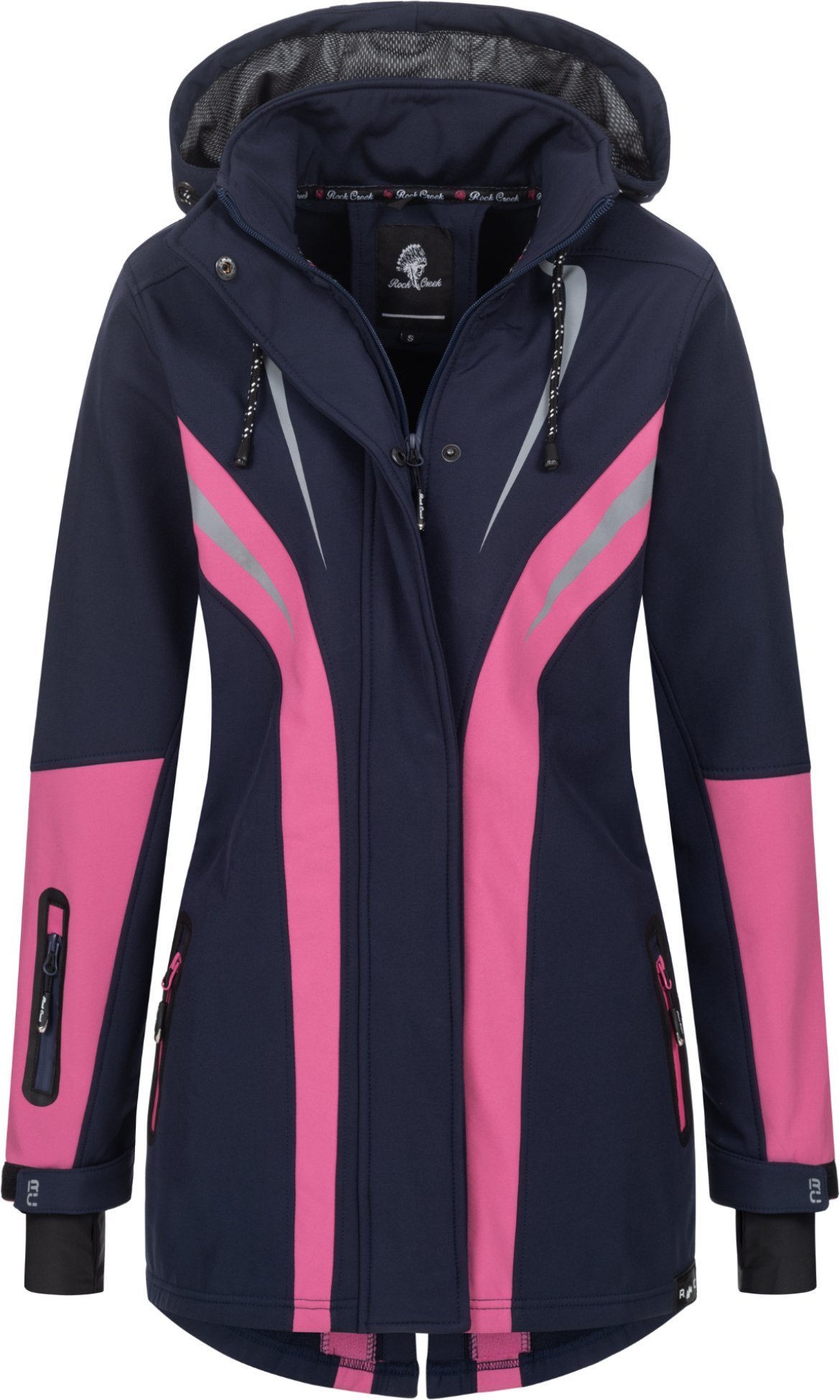 Rock Creek Softshelljacke Navy