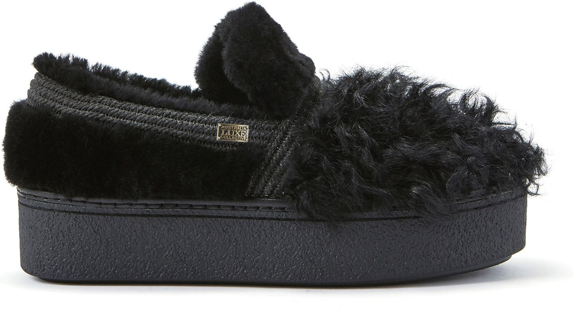 Nordske schwarze Loafer