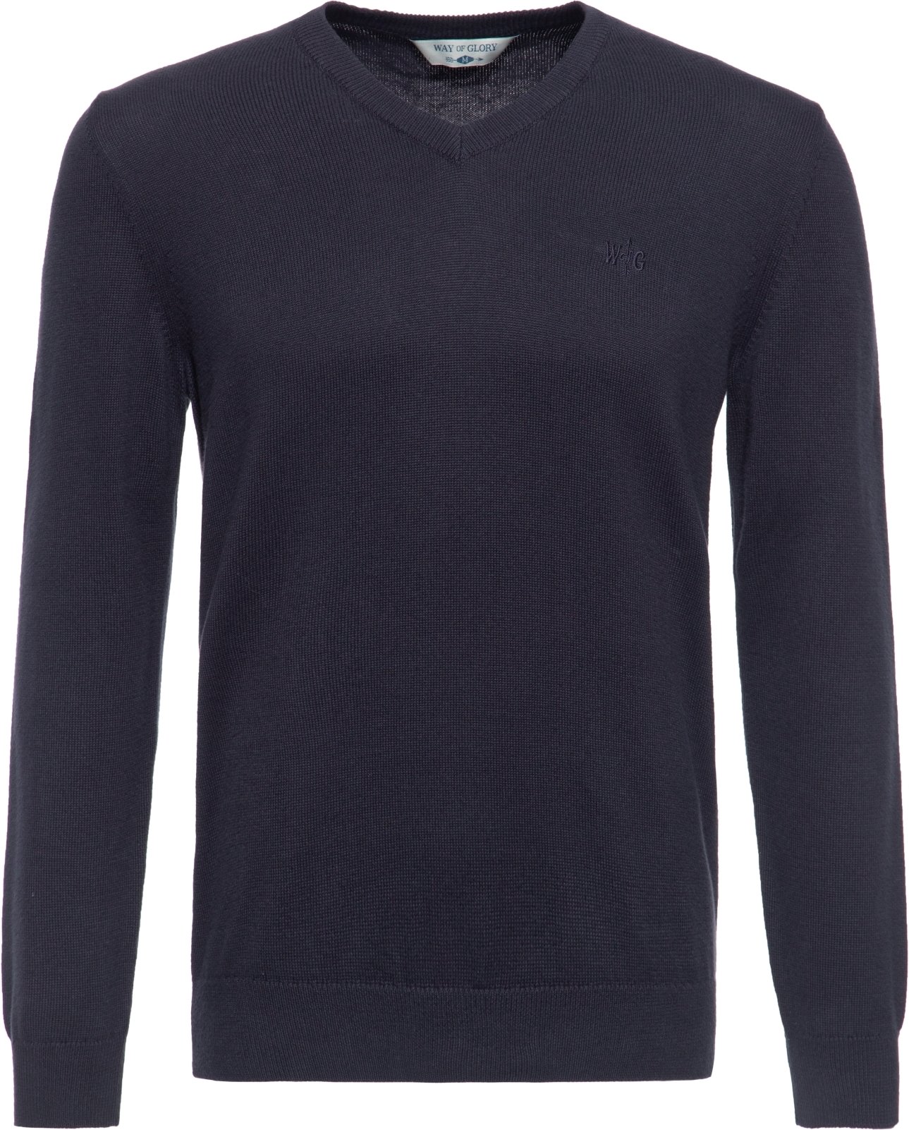 Way of Glory Herren WAY OF GLORY Herren Pullover mit V-Ausschnitt navy