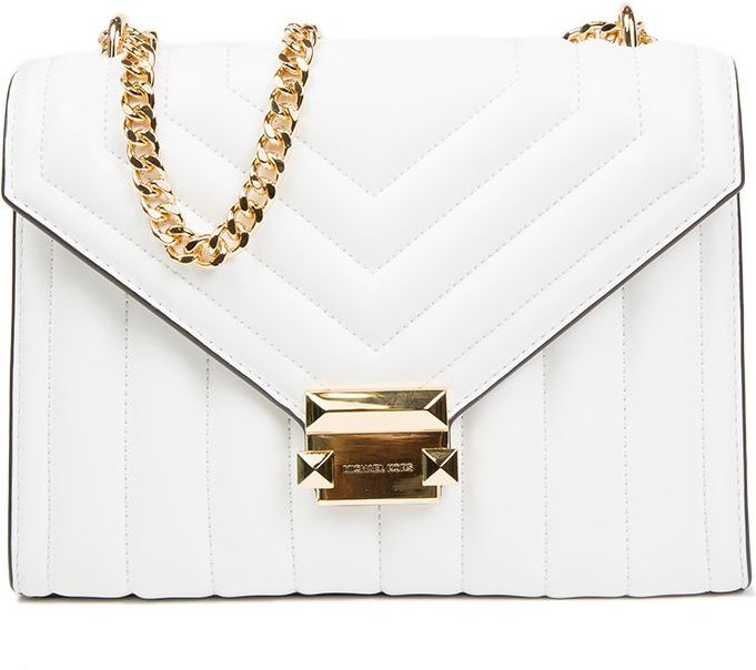 Michael Kors Whitney Mittelgroße Umhängetasche mit Klappe und Kette