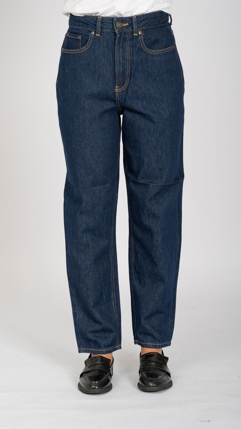 Thumbnail - Die Original Performance Mom Jeans - Dunkelblauer Denim