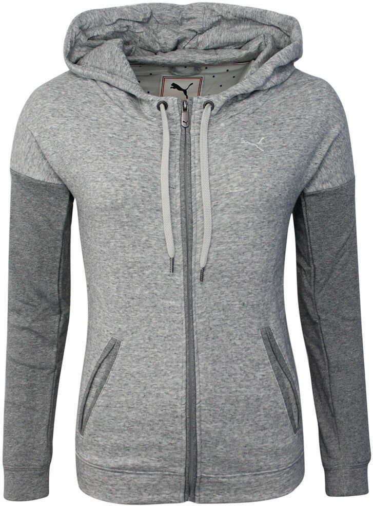 PUMA Style Damen Kapuzenjacke, Grau