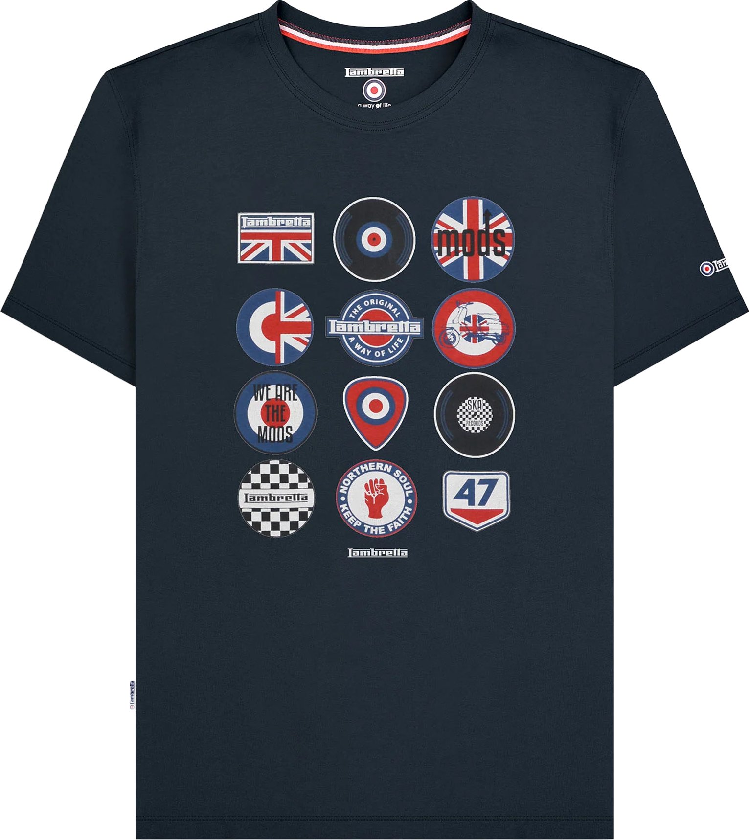 Lambretta - "SS25" T-Shirt für Herren (Marineblau)