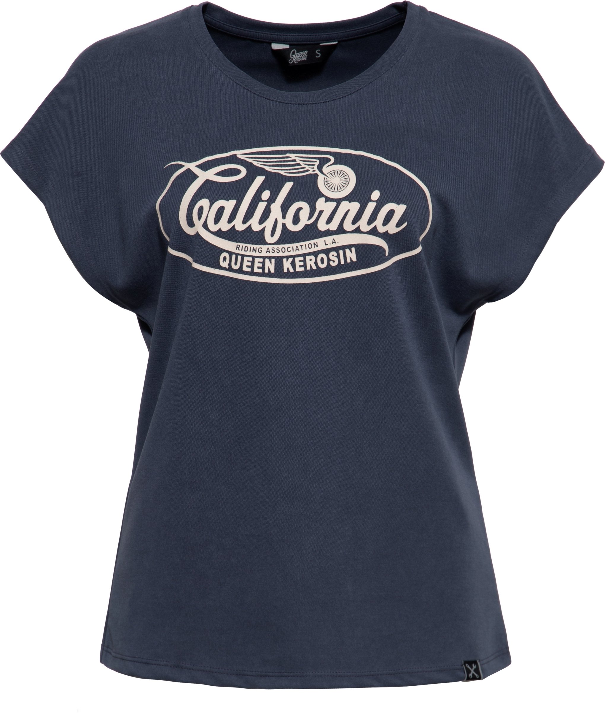 Queen Kerosin Damen T-Shirt California navy