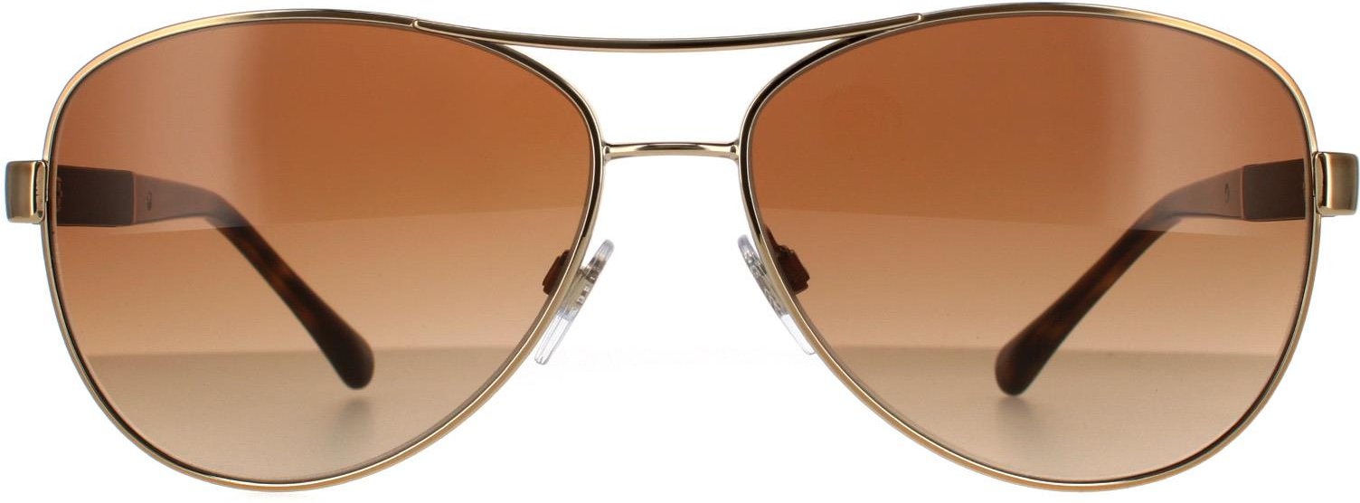 Burberry Aviator Damen Sonnenbrille Gold Braun Braun Verlauf