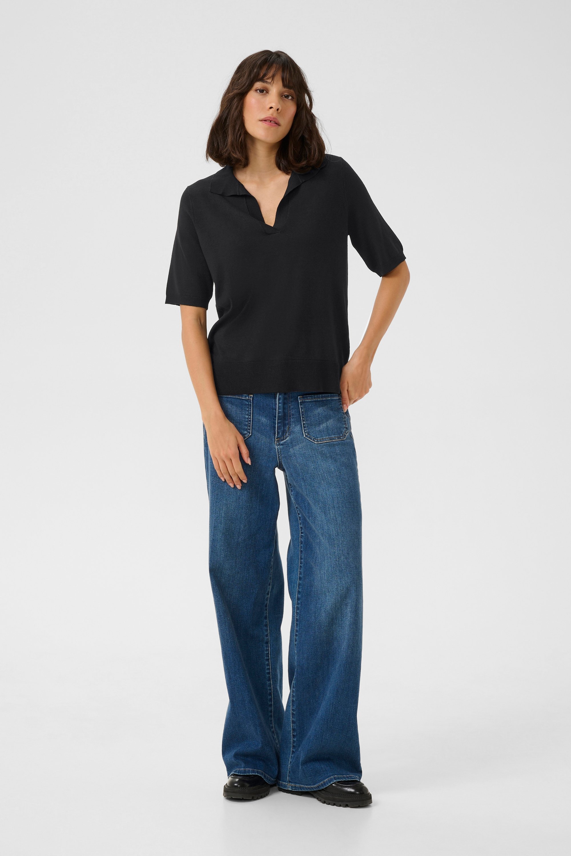 Strickpullover Regular fit black