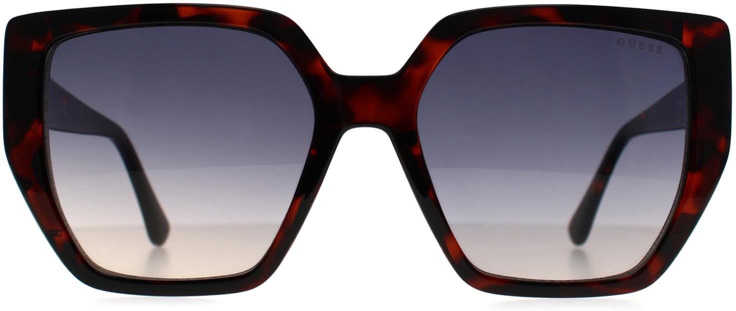 Guess GF6178 52W dunkle havannablaue Sonnenbrille mit Farbverlauf