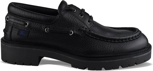 Burberry Raft Boat-Schuhe Schwarz